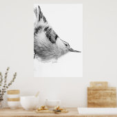 Poster Nuthatch, photo d'oiseaux blancs (Cuisine)