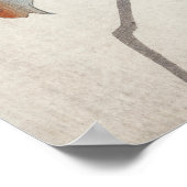 Poster Nuthatcher atop Persimmons by Ohara Koson Japanese (Coin)