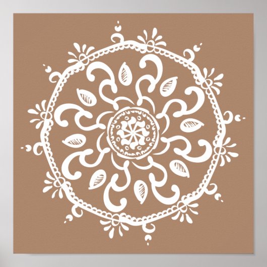 Poster Nutmeg Mandala (Devant)