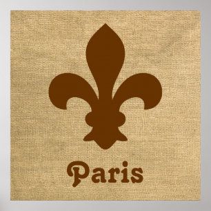 Poster Nutmeg Parisien Moods Fleur de Lys
