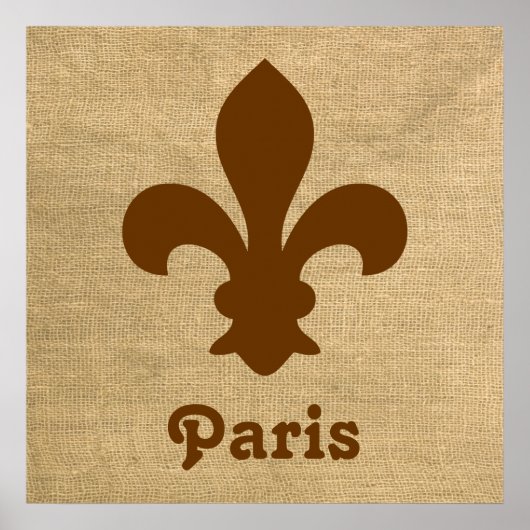 Poster Nutmeg Parisien Moods Fleur de Lys (Devant)