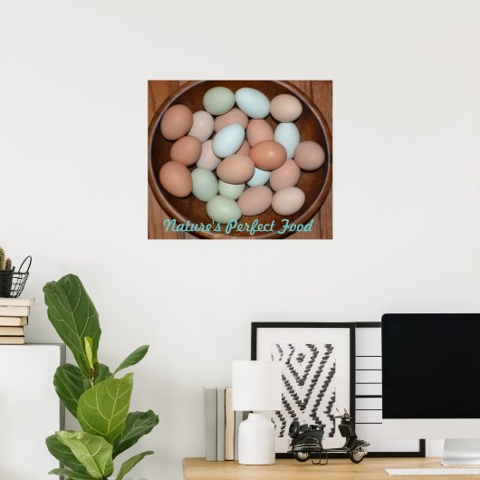 Poster nutritif aux oeufs (Bureau à domicile)