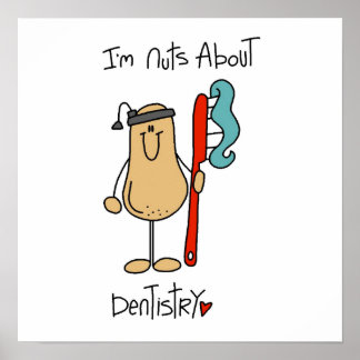 Poster Nuts À propos de t-shirts et cadeaux pour dentiste