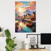 Poster Nuuk, pearl of the Arctic (Bureau à domicile)