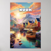 Poster Nuuk, pearl of the Arctic (Devant)