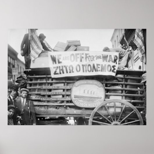 Poster NY Greeks Head to War, 1912 (Devant)