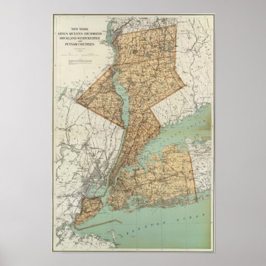 Poster NY, Kings, Queens, Richmond, Rockland (Devant)