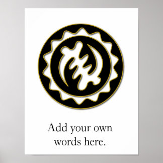 Poster Nyame Ye Ohene | Dieu est le symbole du roi