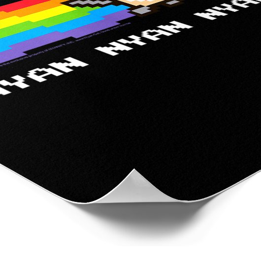 Poster Nyan Cat Nyan Nyan Nyan Rainbow Funny Internet Mem (Coin)