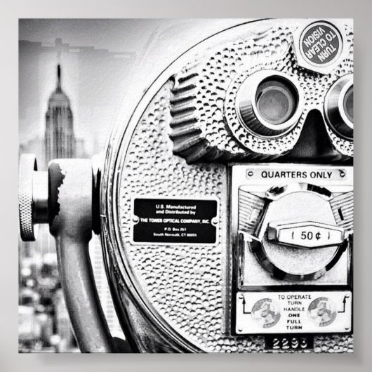 Poster nyc 24" x 24", papier d'affiche de valeur (Matte) (Devant)