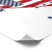 Poster NYC American Flag Heart (Coin)