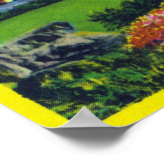 Poster NYC Central Park Vue des hôtels de 5th Ave (Coin)