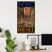 POSTER NYC DIESEL (Bureau à domicile)