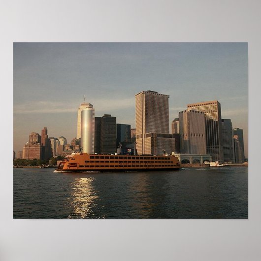 POSTER NYC~ In Memoriam ~ Tours jumelles & SIFerry (Devant)