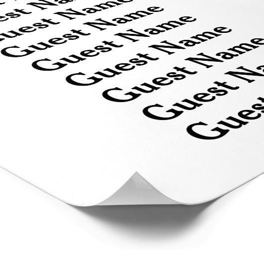 Poster NYC large Skyline Etted BW Coral Bow (Coin)