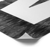 Poster NYC New York City Manhattan Nuit Noir Blanc (Coin)