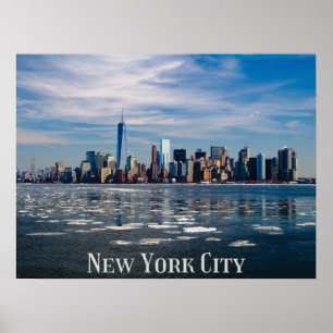 Poster NYC - New York City Skyline Belle Grosse Pomme