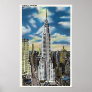 Poster NYC, nouvelle vue de YorkExterior de Chrysler