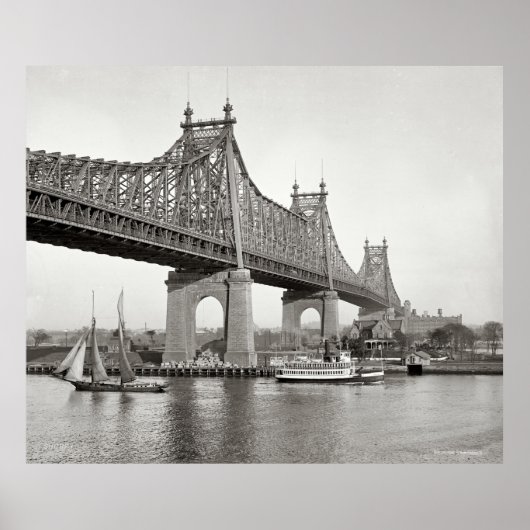 Poster NYC Queensboro Bridge Photographie (Devant)