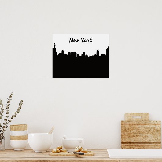 Poster NYC Skyline (Cuisine)