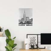 Poster NYC Skyline IV (Bureau à domicile)