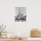 Poster NYC Skyline IV (Cuisine)