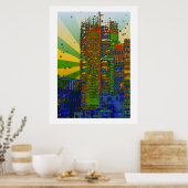 Poster NYC Skyline : Le bâtiment du New York Times (Cuisine)