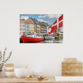 Poster Nyhavn Copenhagen Danemark (Cuisine)
