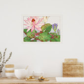 Poster Nymphaea Lotus #1, Rose, Lily Pad, Tanigami Konan, (Cuisine)
