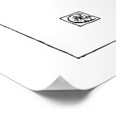 Poster Nymphe dansante - Art Vintage noir et blanc (Coin)