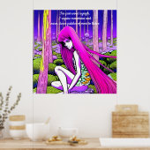 Poster Nymphe de bois. Modifier le texte ou supprimer (Cuisine)