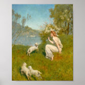 Poster Nymphe des bois | John Collier (Devant)