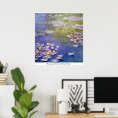 Poster Nymphéas à Giverny par Claude Monet (Bureau à domicile)