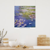 Poster Nymphéas à Giverny par Claude Monet (Cuisine)