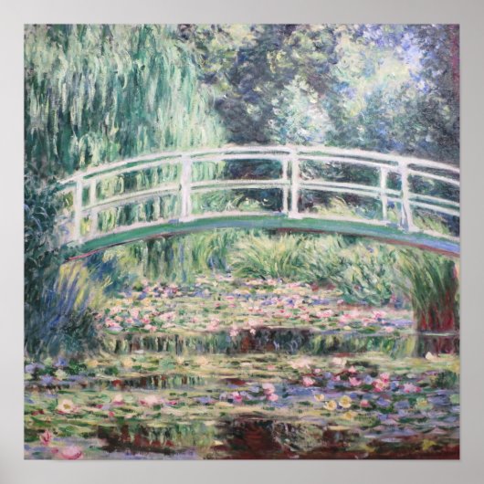 Poster Nymphéas blancs | Claude Monet (Devant)