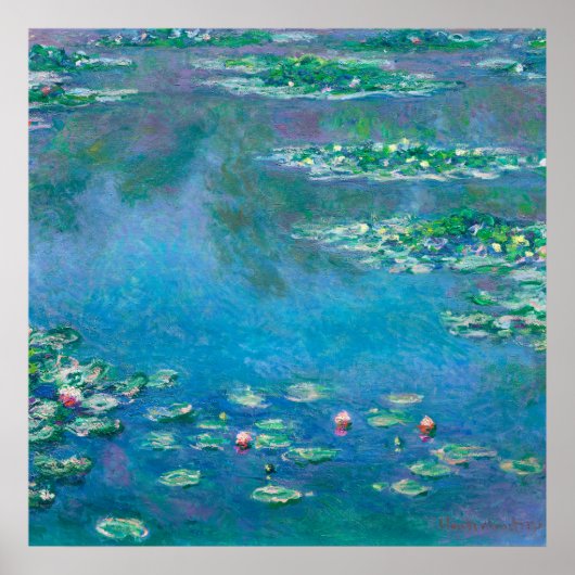 Poster Nymphéas, Claude Monet (Devant)