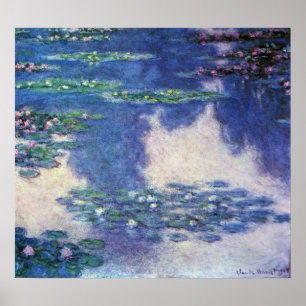 Poster Nymphéas dans un étang de Claude Monet, Art ancien