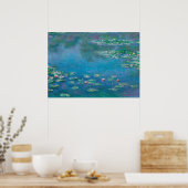 Poster Nymphéas - Nymphéas d'eau par Claude Monet (Cuisine)