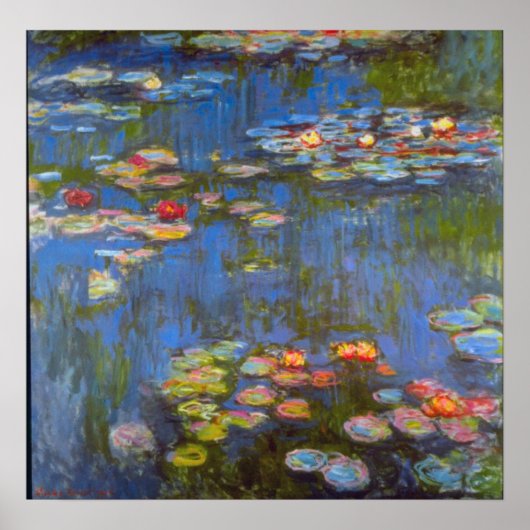 Poster Nymphéologie par Claude Monet (Devant)
