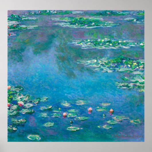 Poster Nymphes, Claude Monet (Devant)