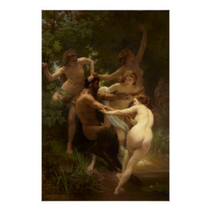 Poster Nymphes et Satyr par William-Adolphe Bouguereau