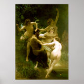 Poster Nymphes et Satyr par William Adolphe Bouguereau (Devant)