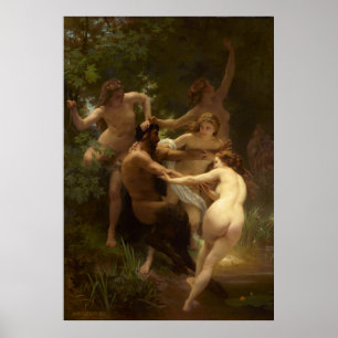 Poster Nymphes et Satyr par William-Adolphe Bouguereau