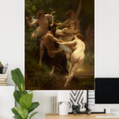 Poster Nymphes et Satyr par William-Adolphe Bouguereau (Bureau à domicile)