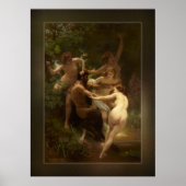 Poster Nymphes et Satyr par William-Adolphe Bouguereau (Devant)