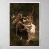 Poster Nymphes et Satyr William-Adolphe Bouguereau (Devant)