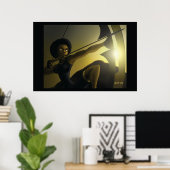 Poster Nzinga Queen Archer (Bureau à domicile)