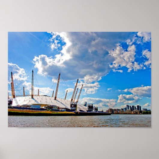 Poster O2 Arena River Thames Londres UK (Devant)