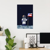 Poster O astronauta (Bureau à domicile)