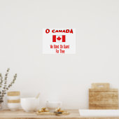 Poster O Canada, jour du Canada (Cuisine)